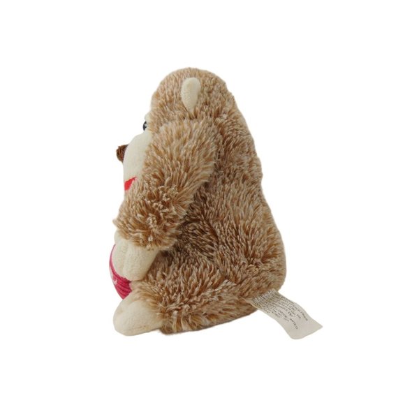 Monkey Gorilla Ape Plush 7.5" Holding Heart "Love" Stuffed Animal - Picture 4 of 7